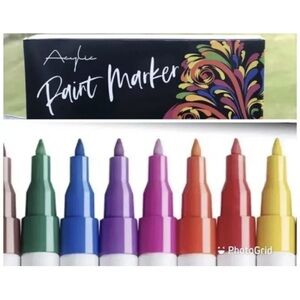 Acrylic Paint Pens-Set of 12 Premium Markers Extra Fine Tip for DIY Art